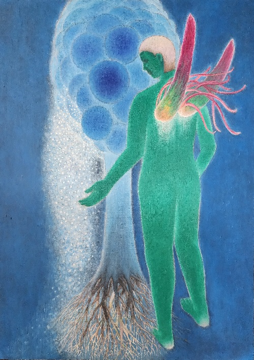 김춘자 ‘폭포’. 이미지 헬로움뮤지움.