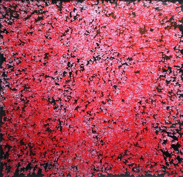 화무십일홍 Beauty doesn’t last forever아크릴 패널에 조각, 특수 페인트. 사진 갤러리 B.O.S