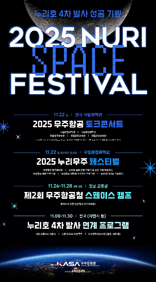 누리우주 페스티벌 포스터. 이미지 우주항공청.