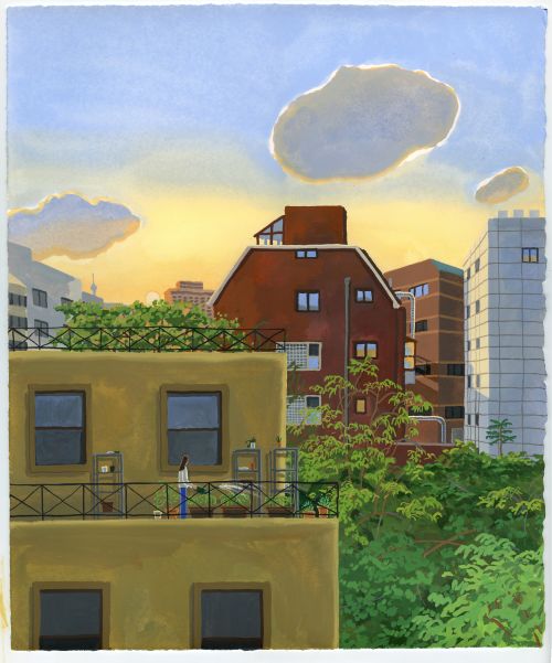 Ordinary break, 2025, watercolor and gouache on Arches, 45.5x37.9cm. 이미지 김리아갤러리