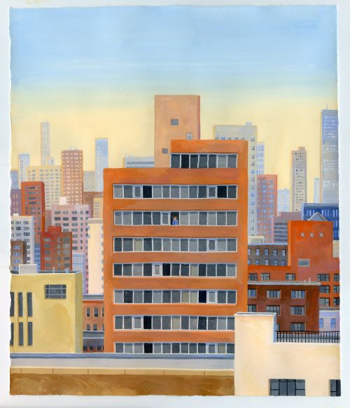 an ordinary day, 2025, watercolor and gouache on Arches,  53.0x45.5cm. 이미지 김리아갤러리