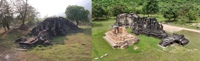 (사진 왼쪽) 홍낭시다 복원 전(2013), (사진 오른쪽) 홍낭시다 복원 후(2025)