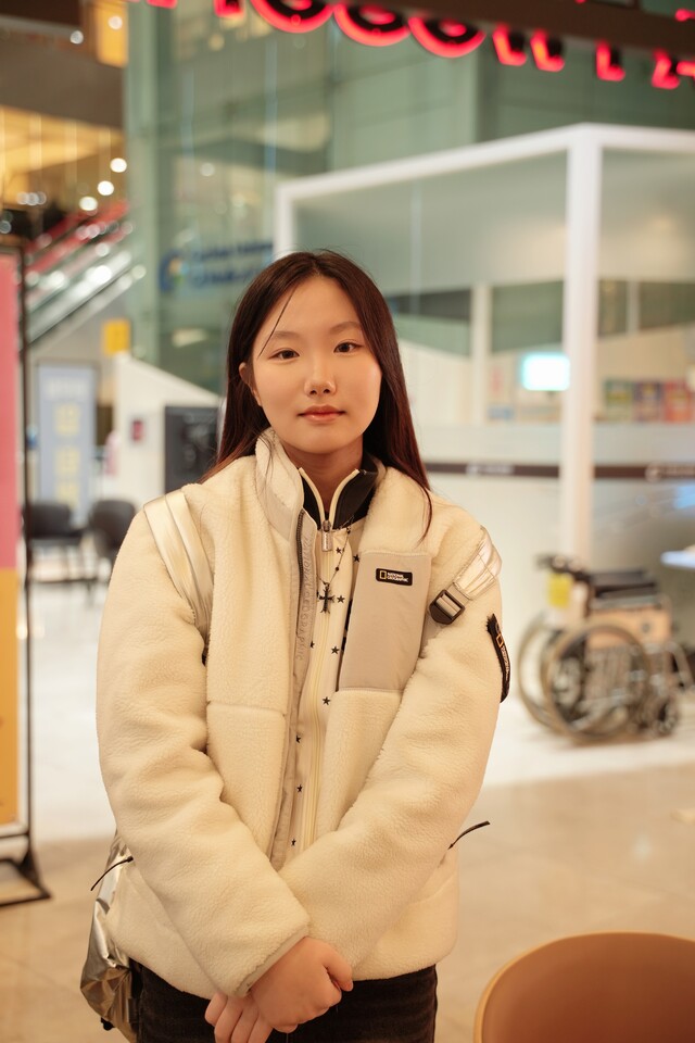 벤자민인성영재학교 서울학습관 정윤하 학생. 사진 하미진 기자.